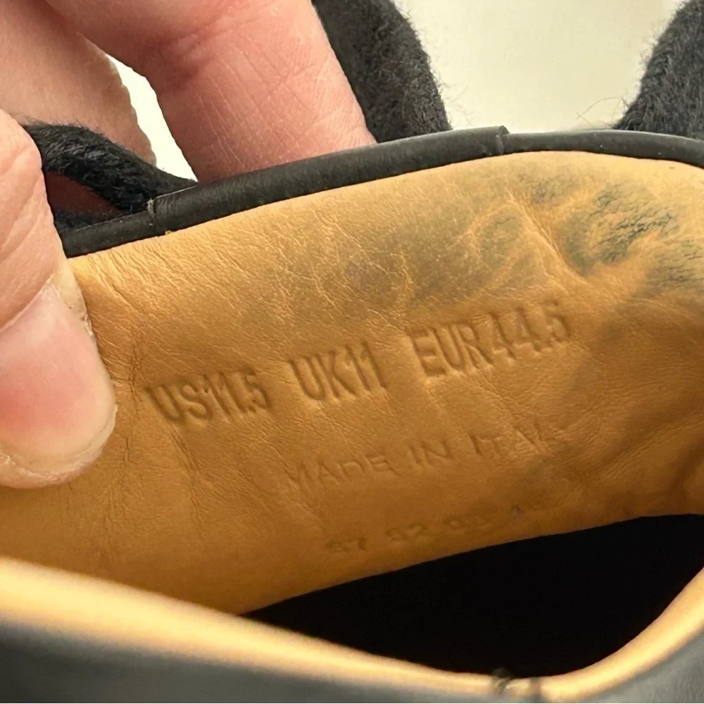 Greats Brooklyn Court Sneaker in Black Dark Shadow Leather